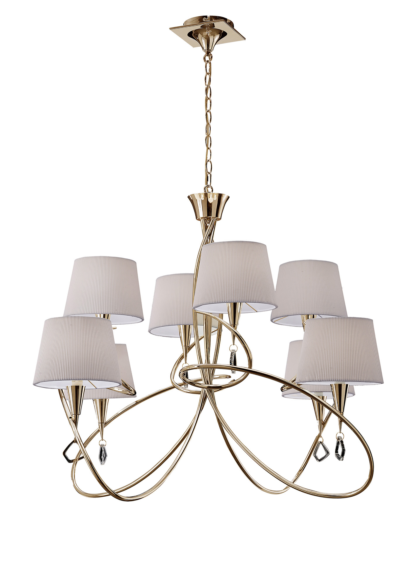 M1654FG  Mara Pendant 2 Tier 8 Light